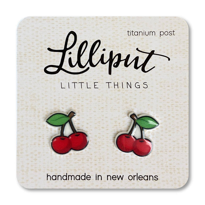 Lilliput Little Things Earrings - Cherries