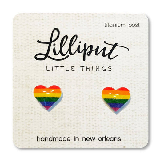 Lilliput Little Things Earrings - Rainbow Hearts