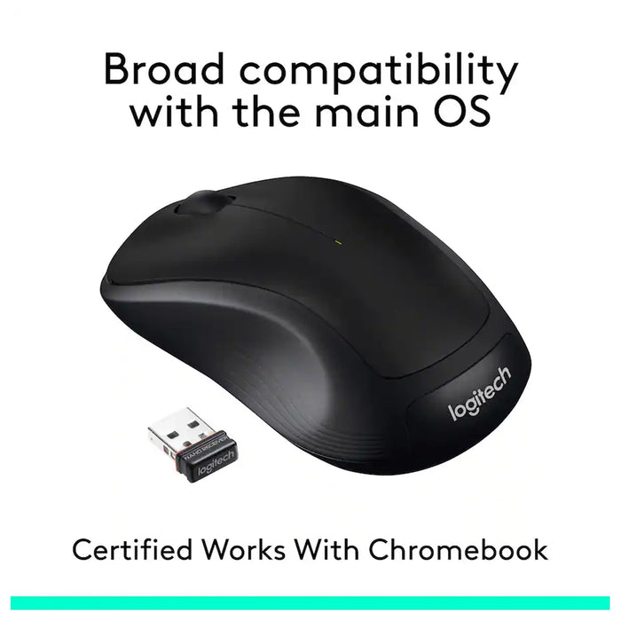 Logitech M310 Wireless Mouse, Black