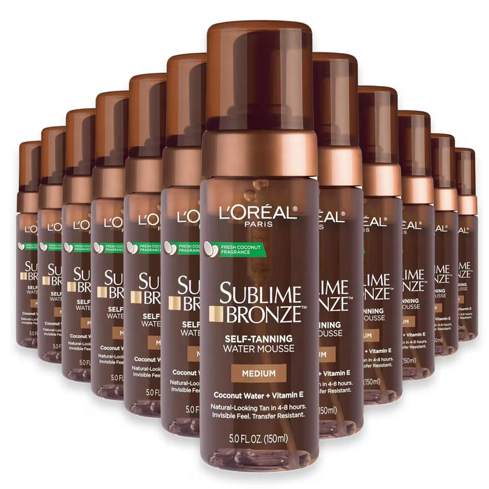 L'Oréal Paris Sublime Bronze Water Mousse Self-Tanner - 5 oz - 24 Pack
