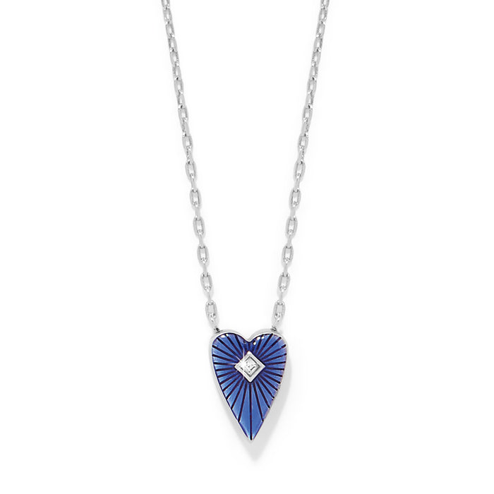 Love Messages B You Blue Necklace