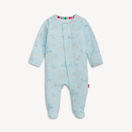 Magnetic Me Modal Footie in Serene Safari in Blue