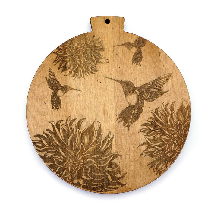 Maple Artisan Round Charcuterie Board-Laura Zindel Hummingbird