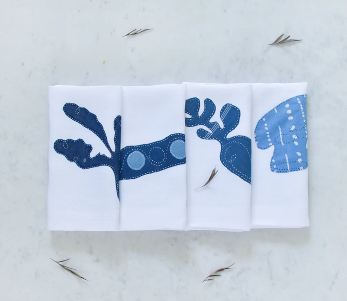 Market Napkin Blue Set of 4