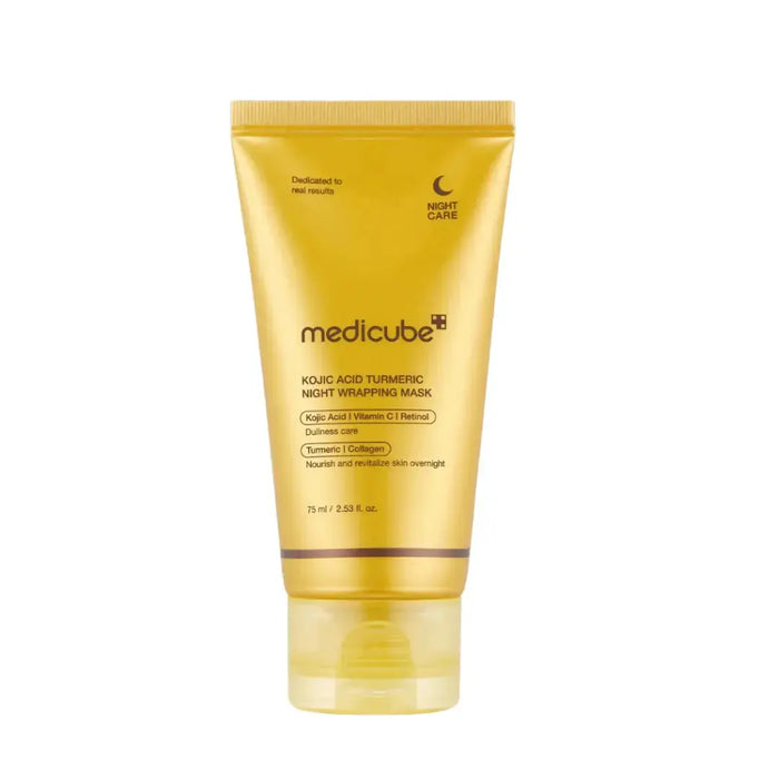 MEDICUBE Kojic Acid Turmeric Night Wrapping Mask 75 ML - DOKAN