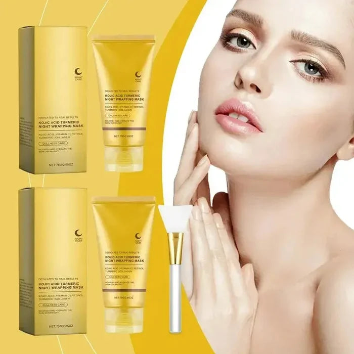 MEDICUBE Kojic Acid Turmeric Night Wrapping Mask 75 ML - DOKAN