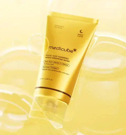 MEDICUBE Kojic Acid Turmeric Night Wrapping Mask 75 ML - DOKAN