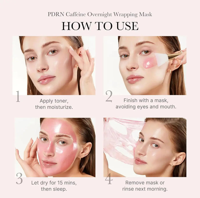 MEDICUBE PDRN Pink Caffeine Night Wrapping Mask 75 ml - DOKAN