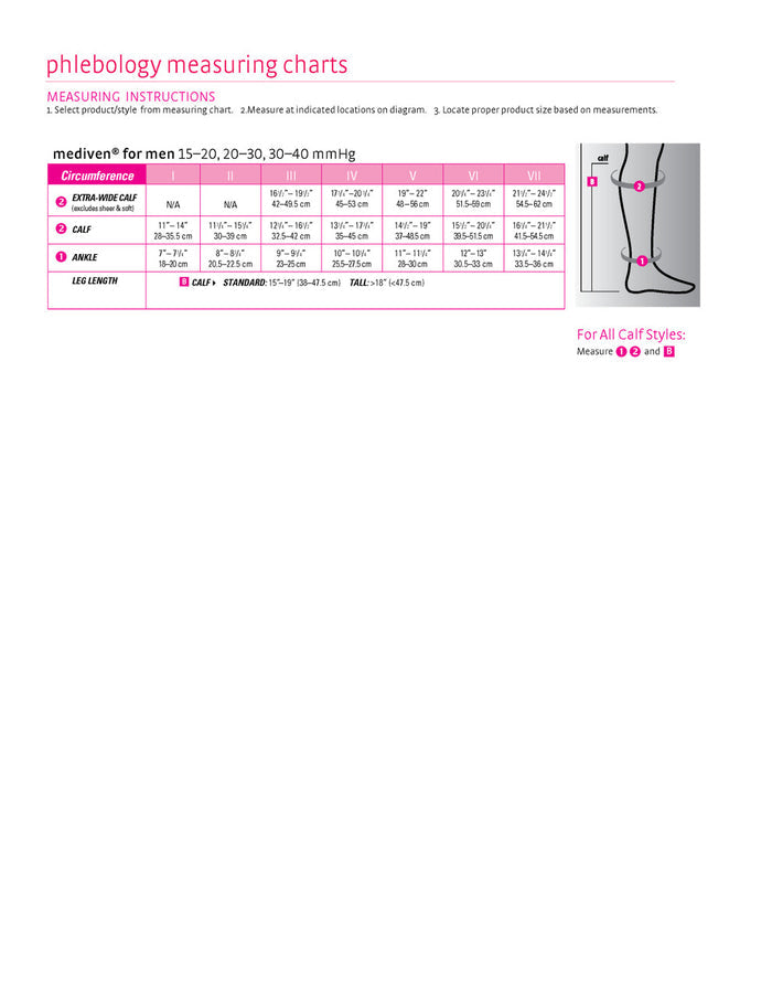 Mediven for Men Select Knee High 30-40mmHg - Compression Level: Extra Firm 30-40 MmHg - Male - Knee