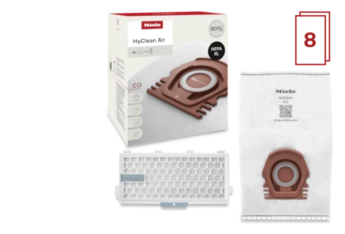 Miele HyClean Air Style CO Vacuum Bags - Guard M1 Models - Allergy 8pk - 12909760
