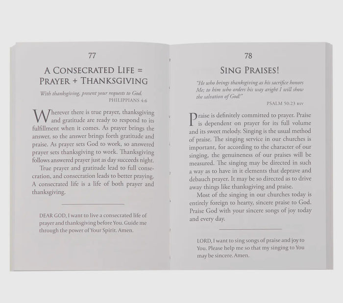 Mini Devotions Living A Life of Prayer