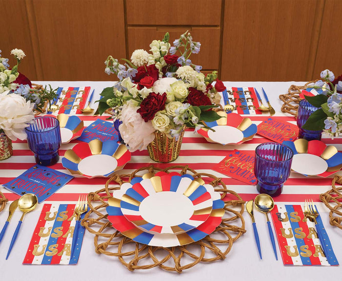 Modern Patriotic Dinner 10" Plates/8pk