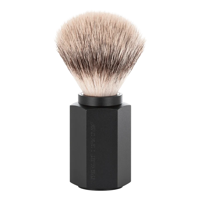 Mühle Hexagon Silvertip Fibre barberkost Graphite