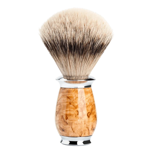 Mühle Purist Silvertip Badger barberkost Karelsk bjørk