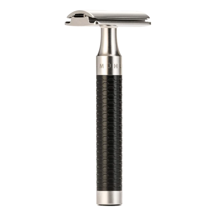 Mühle ROCCA tradisjonell barberhøvel i rustfritt stål Jet