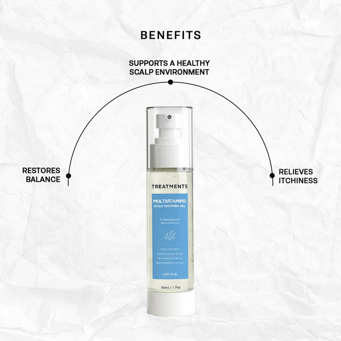 MULTIVITAMINS SCALP SOOTHING GEL - For Fighting Dandruff, Dryness and Itching