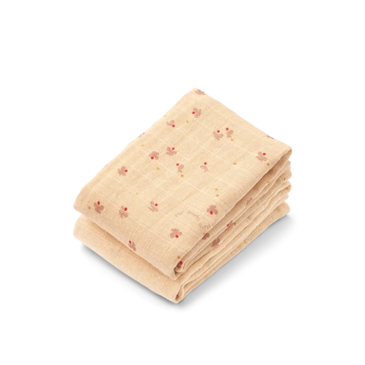 Liewood - Muslin Cloths - Set of 2 - Organic Cotton - Lewis - Mini Butterfly/Apple Blossom Mix
