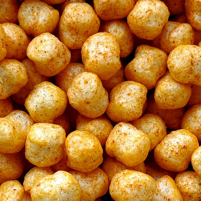 Fire spicy lemony nomnomz sorghum puffs