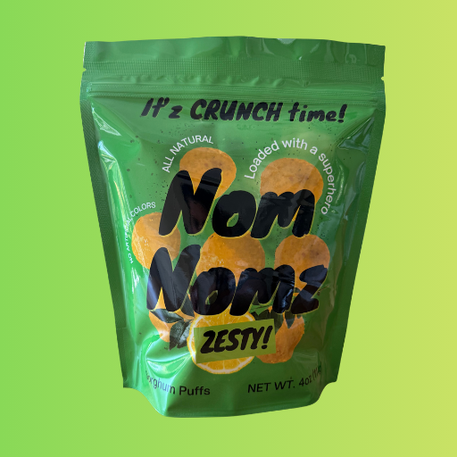 Nomnomz Sorghum Puffs, Zesty | Lemon Herb Garlic, Share Size