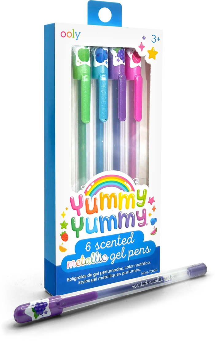 Ooly Yummy Yummy Scented Metallic Gel Pens 6 Pk