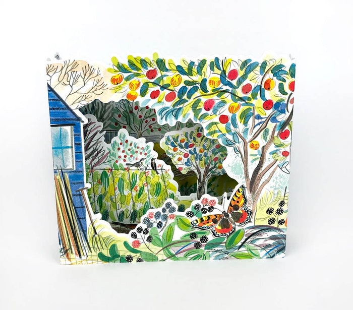 Orchard 3D Allotment Card by Emily Sutton | Art Angels