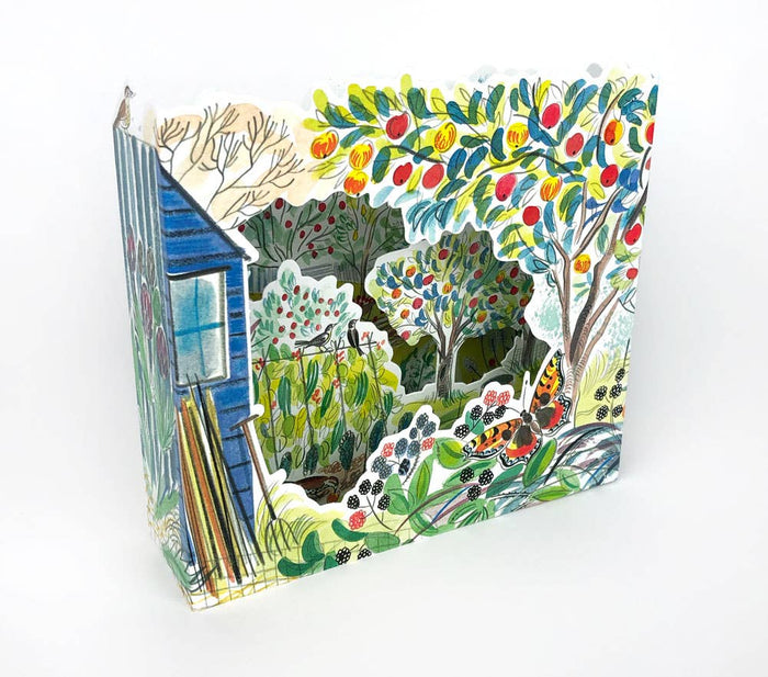 Orchard 3D Allotment Card by Emily Sutton | Art Angels