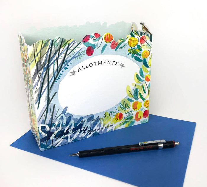 Orchard 3D Allotment Card by Emily Sutton | Art Angels