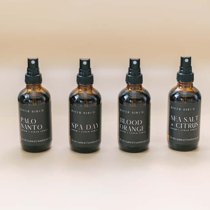 Palo Santo - 4 oz Amber Glass Room + Linen Spray
