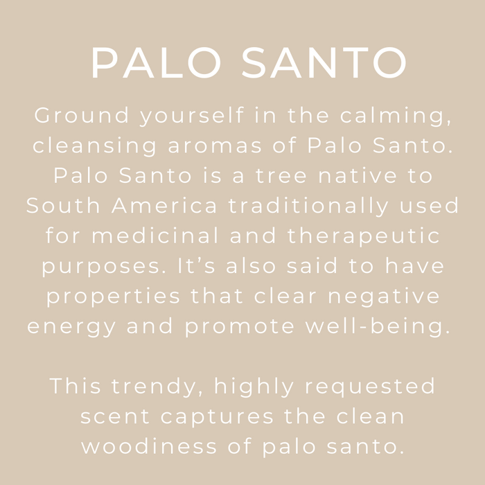 Palo Santo - 4 oz Black Glass Room + Linen Spray