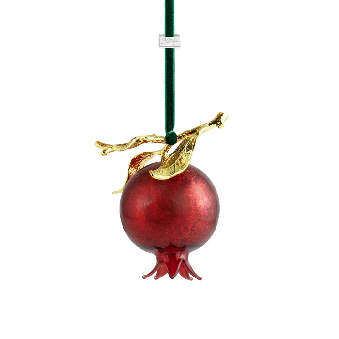 Michael Aram pomegranate glass ornament, red, for holiday decoration