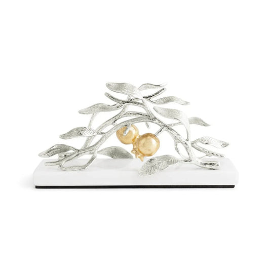 Michael Aram Pomegranate Silver & Gold Vertical Napkin Holder