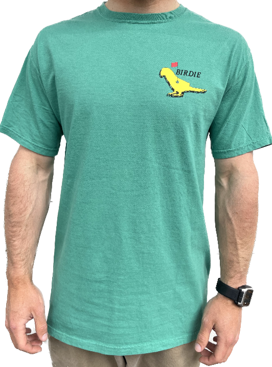 Parrot Birdie Tee front view green shirt