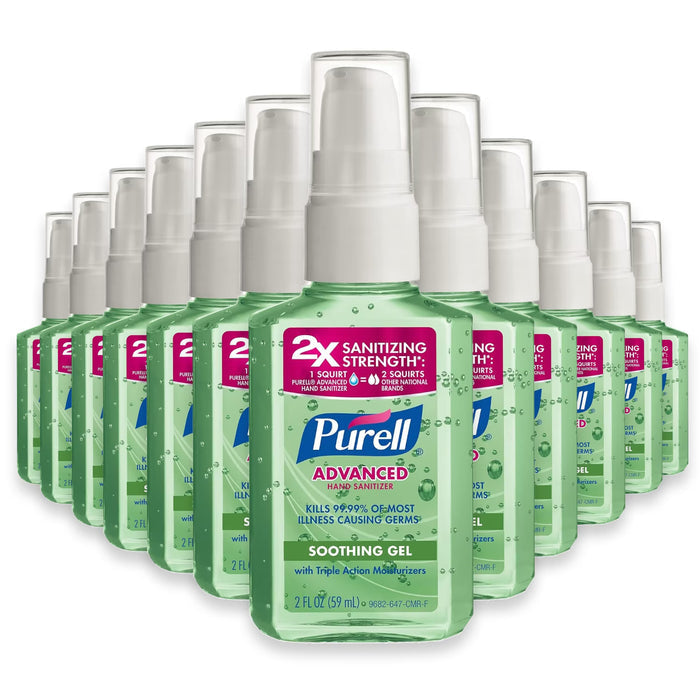 Purell Aloe Hand Sanitizer Gel Pump Bottle - 2 oz - 24 Pack
