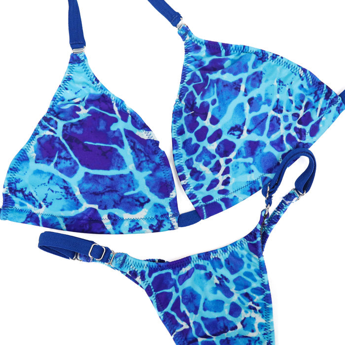 QS ST: Special Order Fabric. Water Posing Practice Suit. Medium/Pro.  Angel Competition BikinisThe best NPC Competition Suits for the Bikini Division, Fit Model Division Suits, and bodybuilding suits.