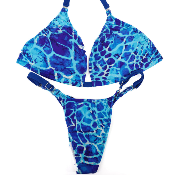 QS ST: Special Order Fabric. Water Posing Practice Suit. Medium/Pro.  Angel Competition BikinisThe best NPC Competition Suits for the Bikini Division, Fit Model Division Suits, and bodybuilding suits.