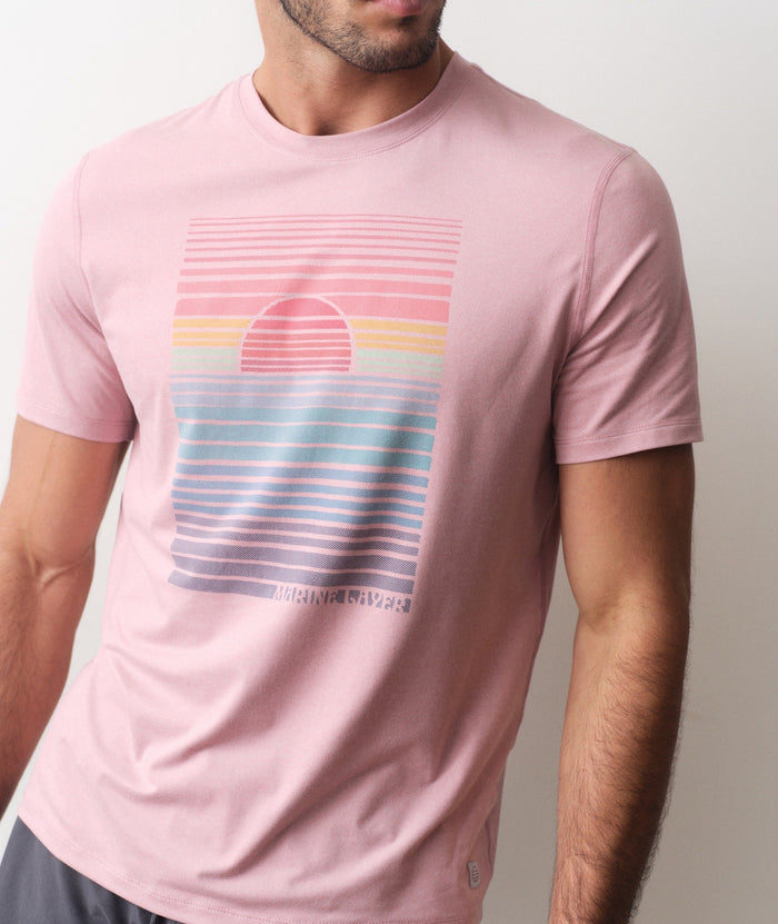 Recycled Sport Graphic Tee Lilas