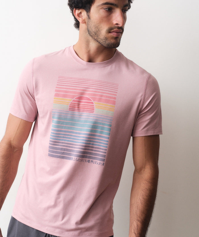 Recycled Sport Graphic Tee Lilas