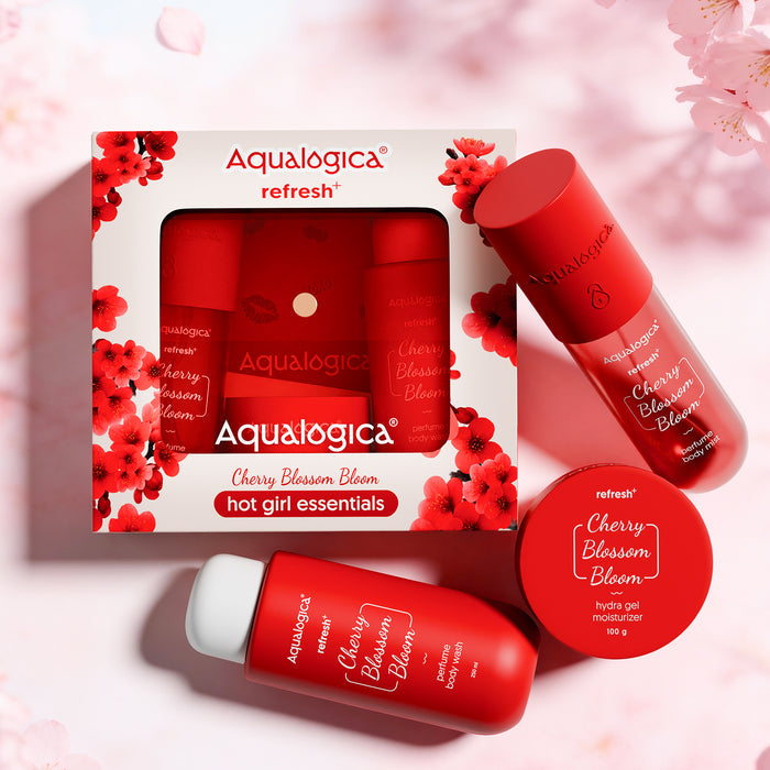 Refresh+ Cherry Blossom Bloom - Hot girl essentials Gift set with Sling bag & charms