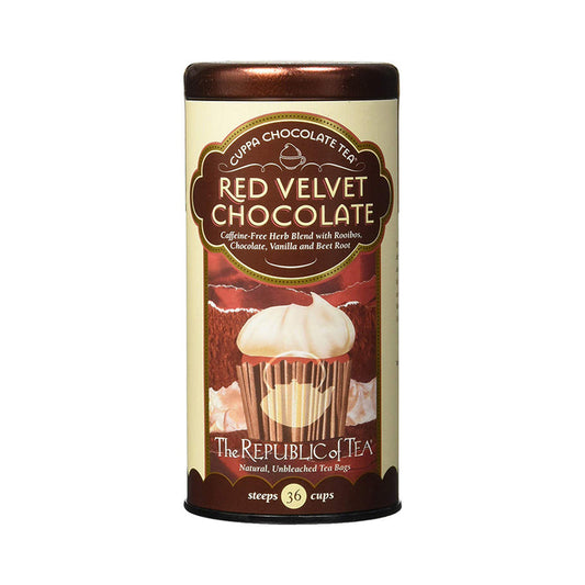 Republic Of Tea Red Velvet Cuppa Chocolate 36 Tea Bags