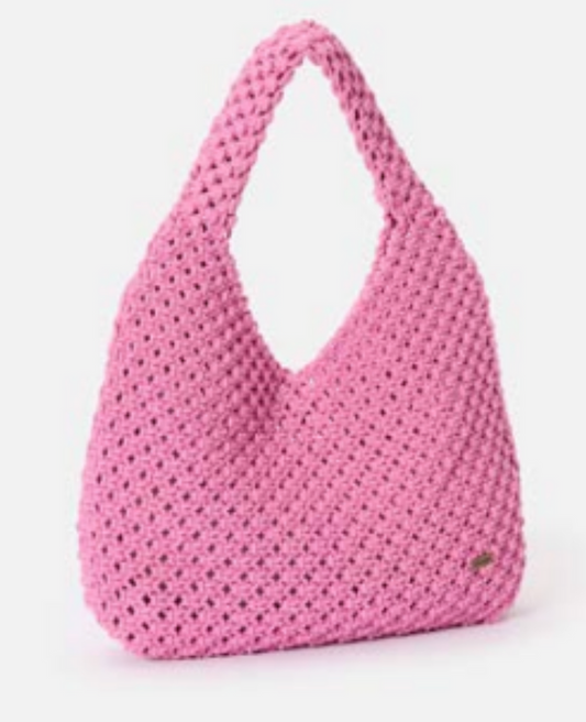 Rip Curl Macrame Sand Free Bag - Pink