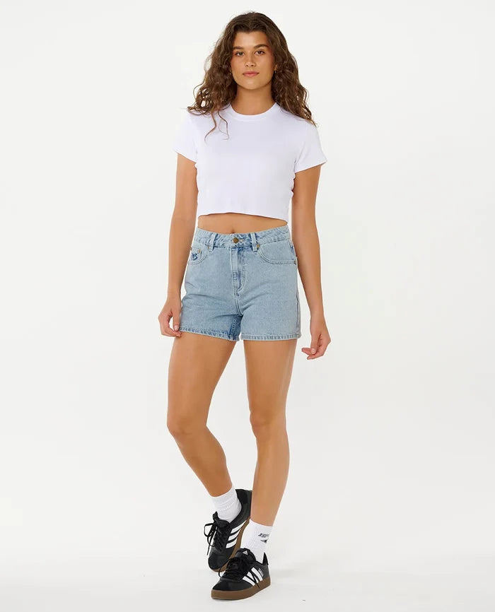 Rip Curl Tabby Denim Short - Vintage Blue