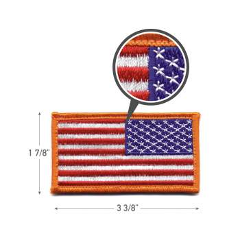 Rotcho American Flag Patch - Hook Back