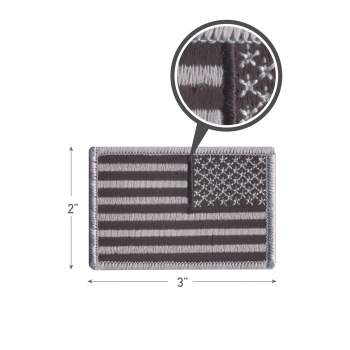 Rothco Iron On / Sew On Embroidered US Flag Patch