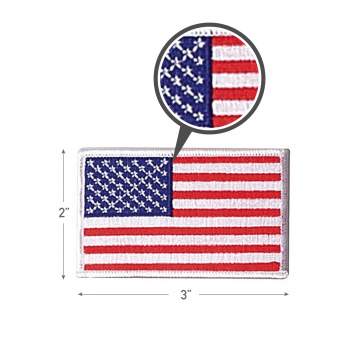 Rothco Iron On / Sew On Embroidered US Flag Patch