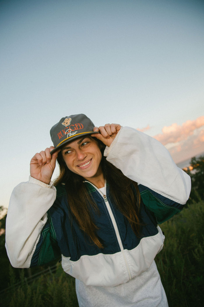 RUGGED PAW PRINTED SNAPBACK HAT
