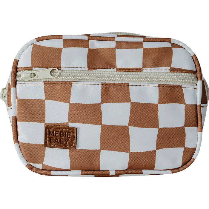 Rust Checkered Mini Fanny Pack