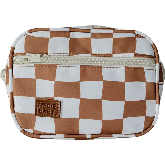 Rust Checkered Mini Fanny Pack