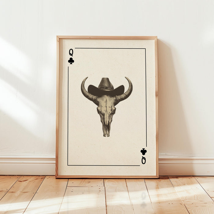 Rustic Western Wall Art Set of 3 Prints, Cowboy Bull Skull Cactus Horseshoe Decor, Country Farmhouse Ranch Style Poster, DIGITAL DOWNLOAD