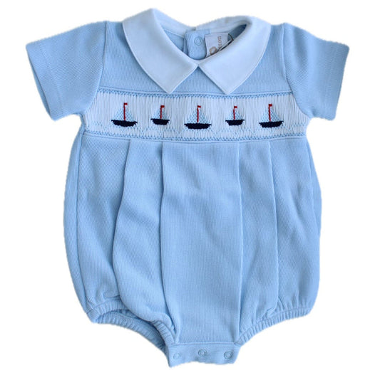 Sailboat Bubble Cotton (Blue)