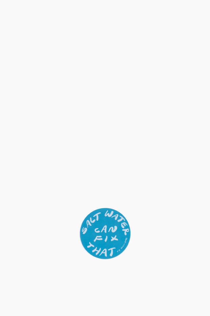 Salt Water Can Fix That Round Sticker